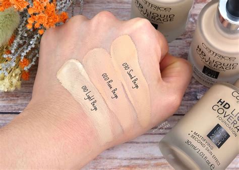 Catrice Hd Liquid Coverage Swatches Catrice Hd Liquid Coverage Foundation 010 Light Beige - malayansal